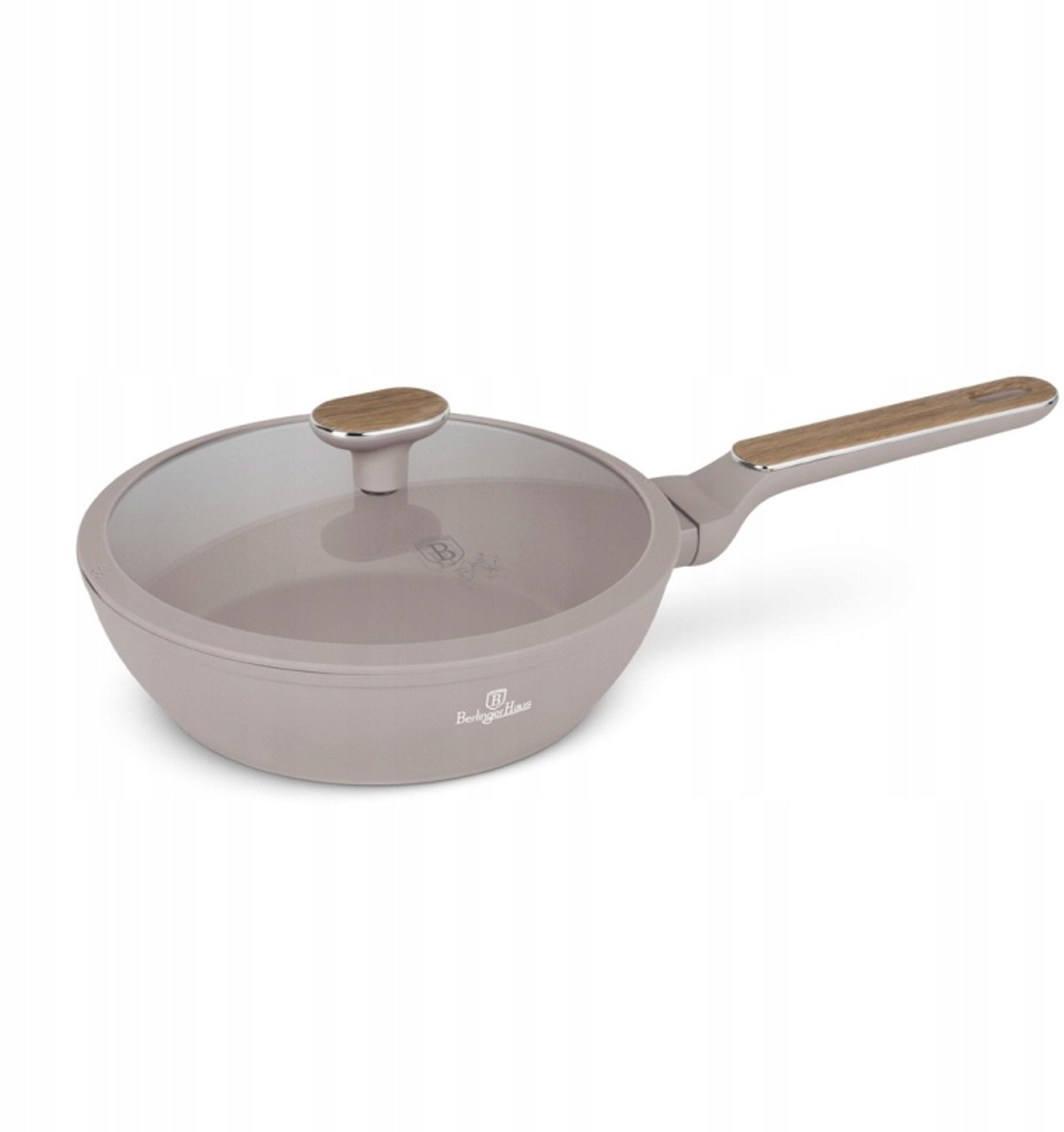 Berlinger Haus Taupe Nordic Koekenpan met Deksel 24cm