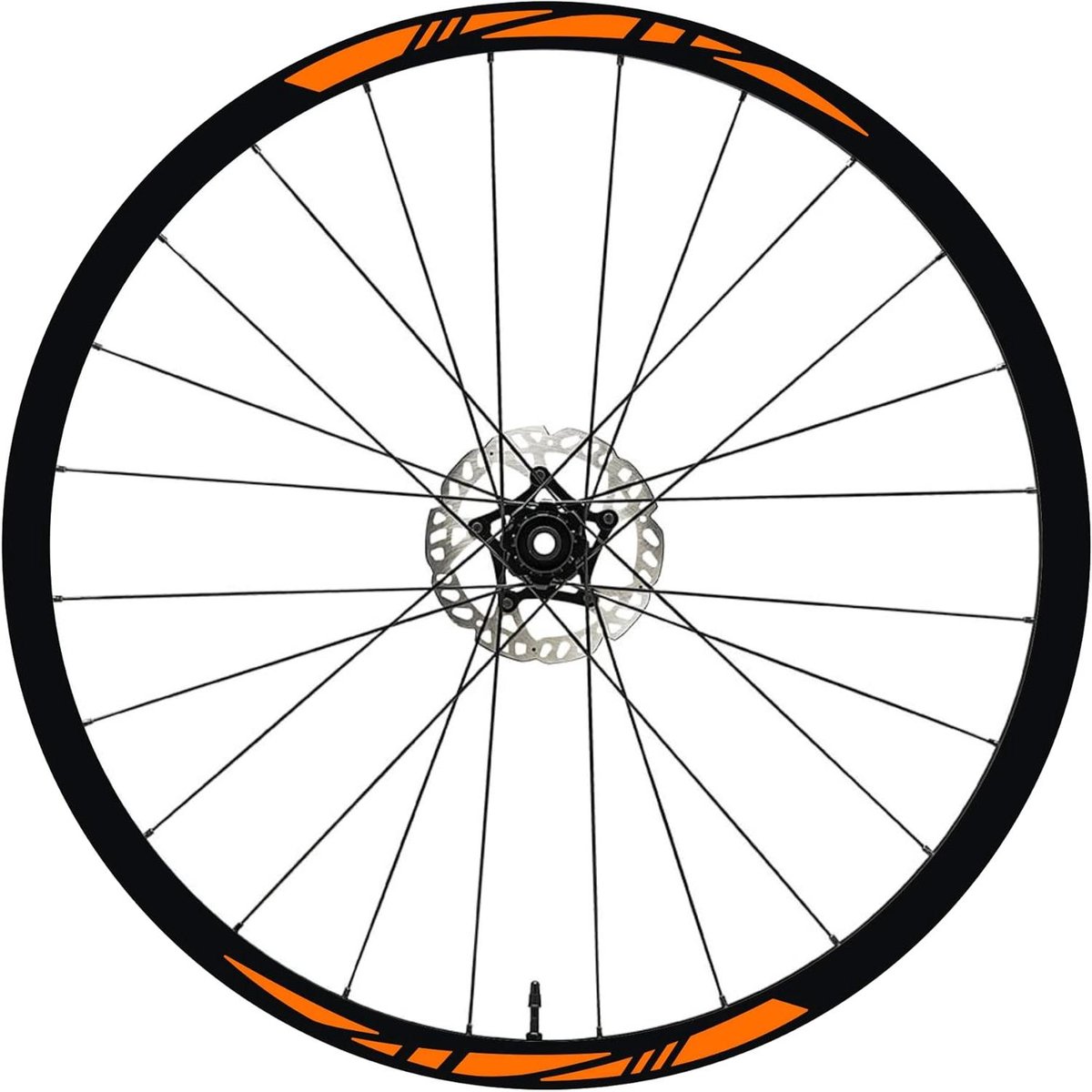 Velstrips Fiets - Wiel Decals - Fiets Decoratie - Waterproof Vinyl - 26-29 Inch - Oranje
