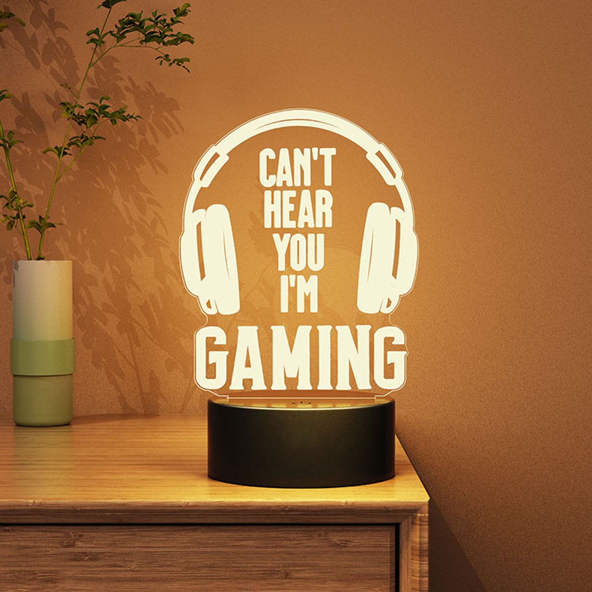 Samstyle - Game LED Lamp - 16 kleuren - 3D Game Light - I Am Gaming - Afstandsbediening - Sfeerlamp