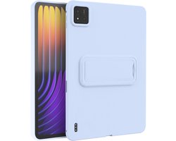 Avizar Hoesje Geschikt Voor Xiaomi Pad 7 / Pad 7 Pro Bimateriaal met Versterkte Hoeken en Standaard, Lichtblauw