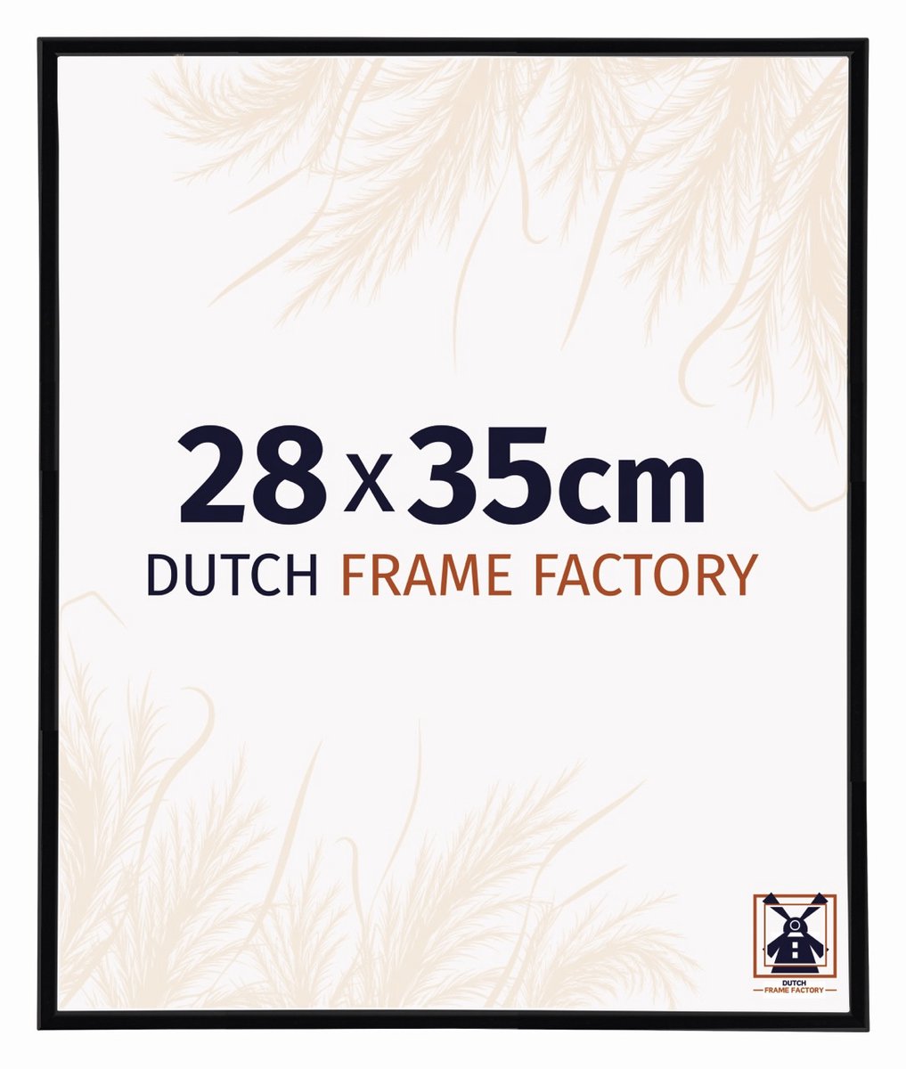 Dutch Frame Factory Fotolijst 28x35 cm - Kunststof - Zwart Hoogglans - Angers