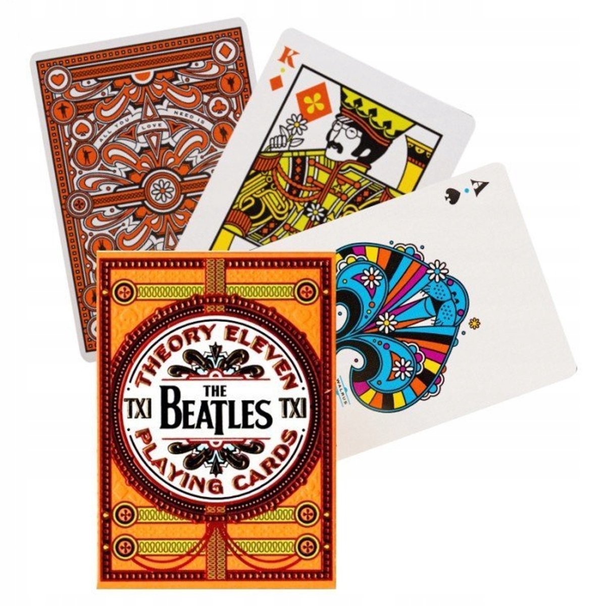 Theorie 11 The Beatles Oranje Speelkaarten