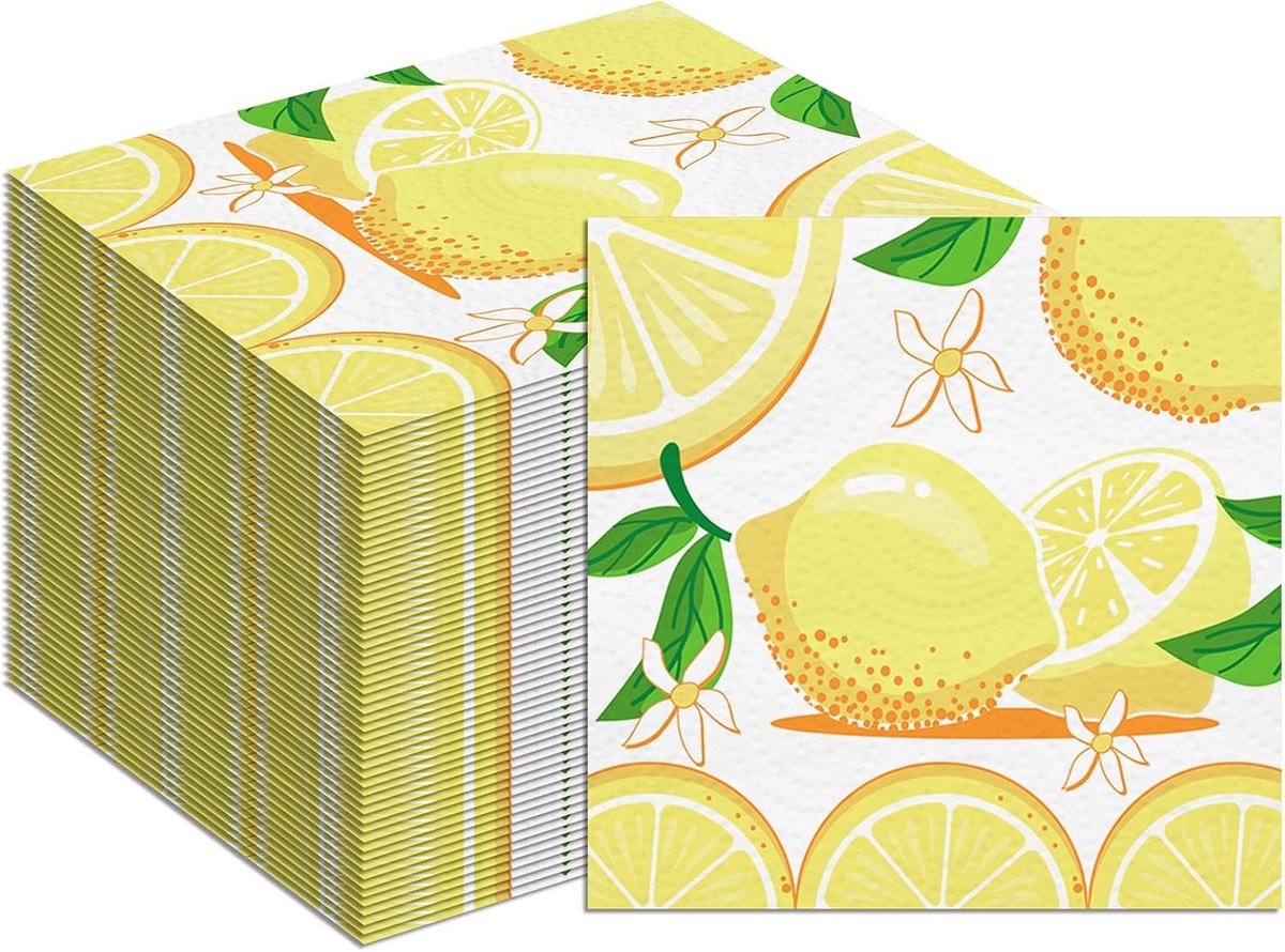 Servetten Papieren - Servetten - Tafel Servetten - Papier - Papieren Wegwerp Servetjes - Feestservetten - Voorjaar Servetten - Lunch/Diner Tafel Decoratie - 1 Laags - Veelkleurig - 33 x 33 cm - 40 Stuks - van Imperatoris