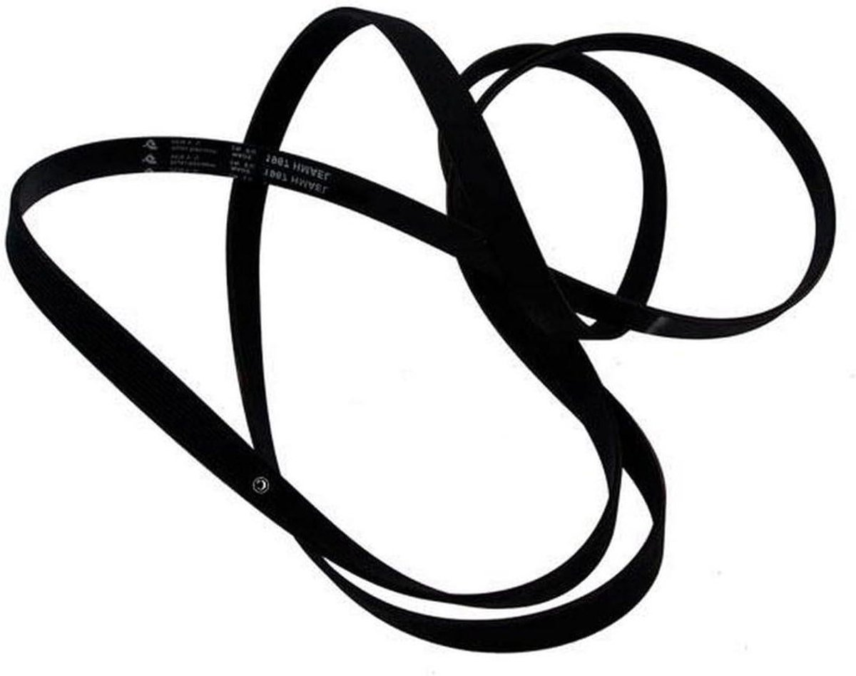 Droger V-riem Poly-V riem Apparaat Reparatie Origineel Onderdeel H9 Zwart