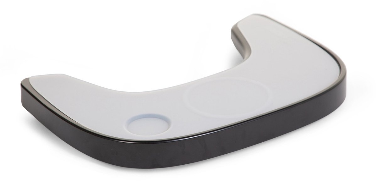 Childhome - Evolu Eettablet voor Kinderstoel - ABS - Zwart + Siliconen Placemat