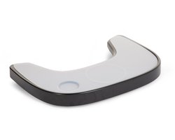 Childhome - Evolu Eettablet voor Kinderstoel - ABS - Zwart + Siliconen Placemat
