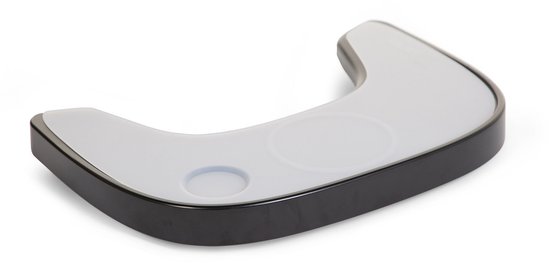 Childhome - Evolu Eettablet voor Kinderstoel - ABS - Zwart + Siliconen Placemat