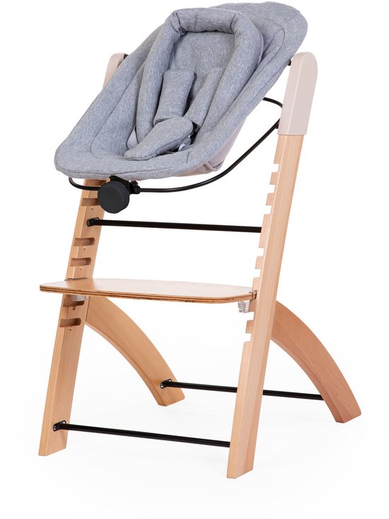Childhome - Newborn Evosit - Kinderstoel - Zwart Jersey - Verstelbaar - Pasgeborenen tot 6 maanden