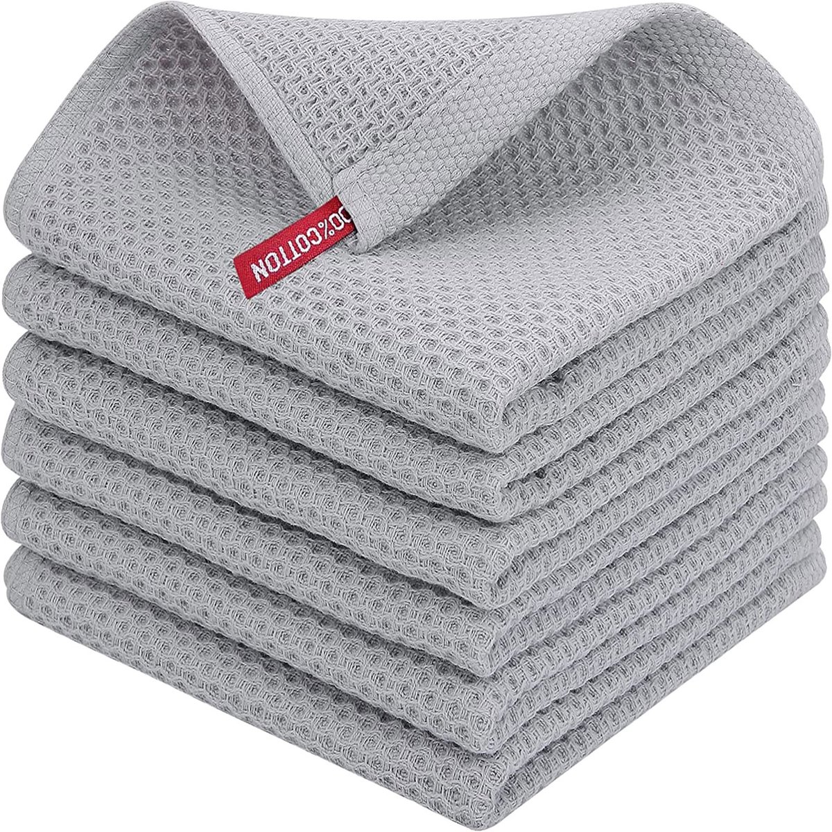 MODENUIT Keukendoeken Set – Wafelstructuur – 34 x 34 cm / 34 x 73 cm – Katoen – Meerdere Kleuren – Voor Afdrogen en Schoonmaken