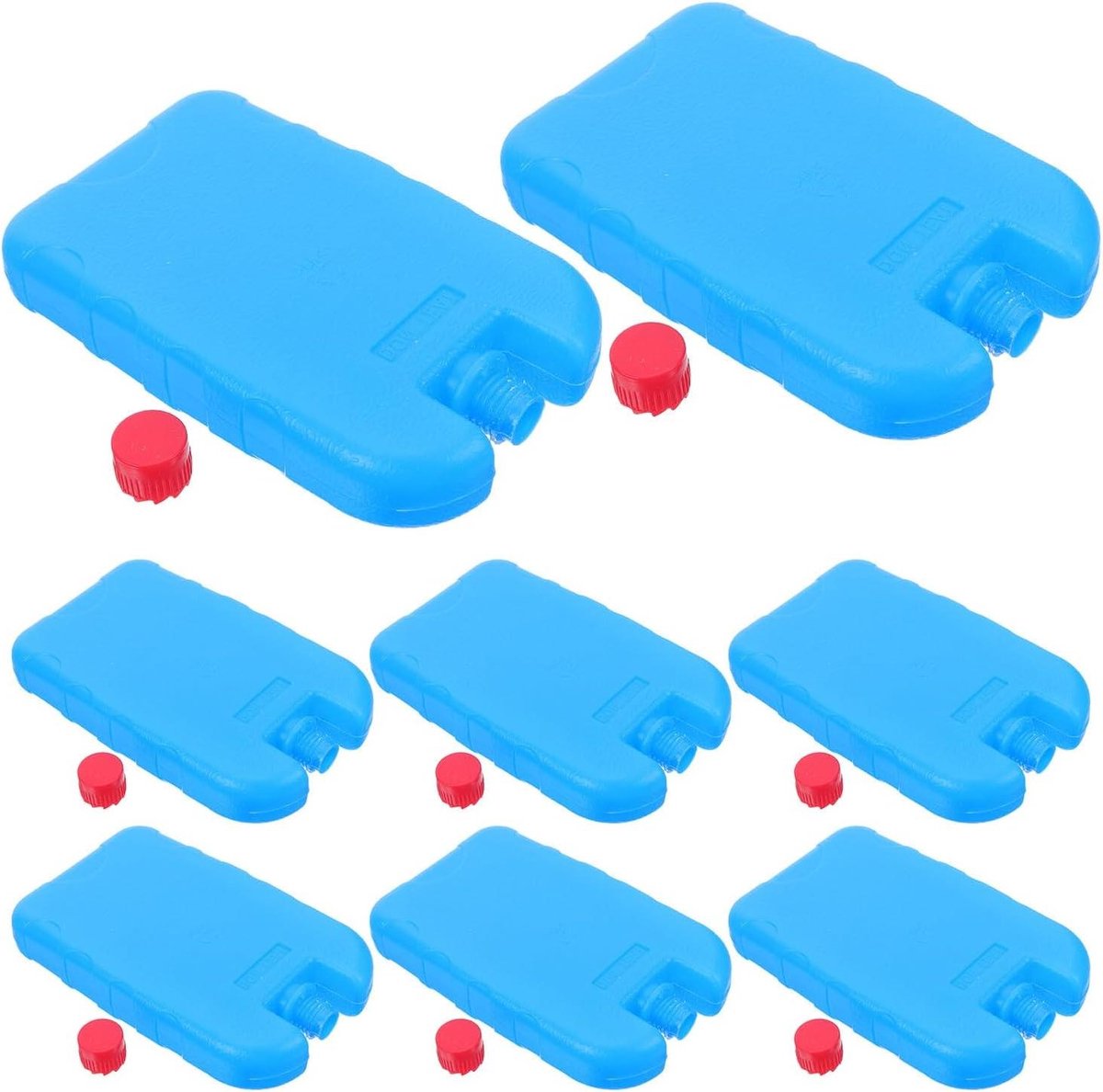 Navulbare Koelelementen - Herbruikbare Ijsblokken - Snelle Koeling - Slank Ontwerp - 8 Stuks - Blauw