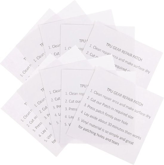 Reparatie Pleisters - Zelfklevende Stickers - Opblaasbare Producten - Waterbestendig TPU Materiaal - 75 Stuks - Wit — afbeelding 4