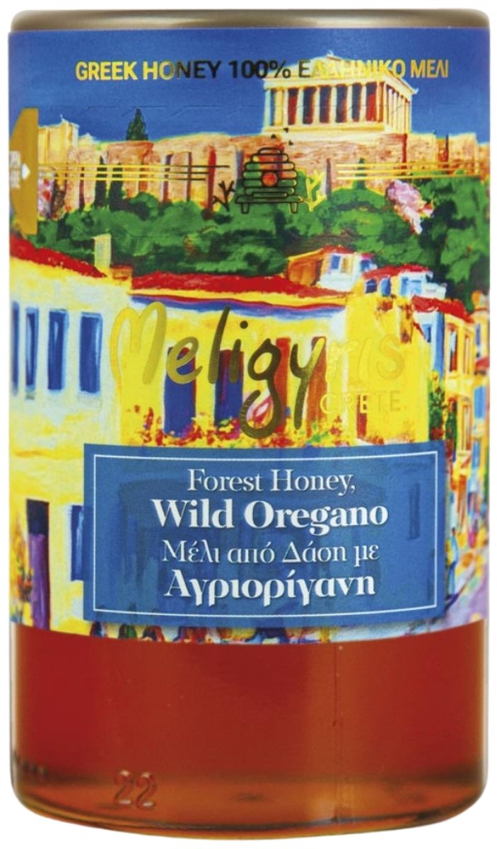 Boshoning met Oregano - Onbewerkt & Puur - Rauwe Honing - 270g - Meligyris