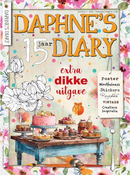 Daphne's Diary Magazine #4 2026 (NEDERLANDS) | Creatief Werkboek | Interactief tijdschrift voor mindfulness, schilderen, kunst, koken, reizen | Vol creatieve inspiratie