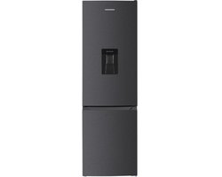 Heinner Koel-vriescombinatie 260L met Waterdispenser - Vrijstaand - Antracietgrijs - Energielabel E - 180 cm - 40 dB - Omkeerbare Deur - 5 Jaar Garantie (HC-HM260DGWDE++