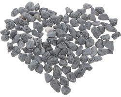 Decoratief Aquarium Grind - Landschapsgrind Stenen - Aquarium Inrichten - Versterkt Kleuren - 500 gram - Zwart