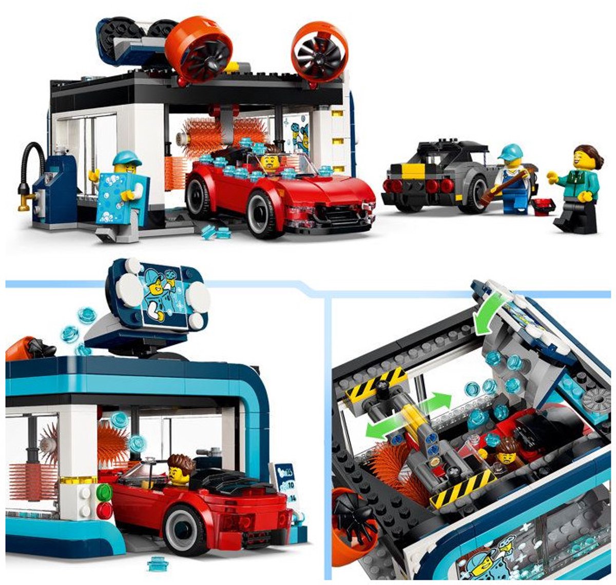 LEGO City Autowasstraat Auto Bouwpakket voor Kinderen Vanaf 6 Jaar 60497 — afbeelding 16