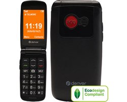 Téléphone Mobile Senior Denver 4G - Grands Boutons - Bouton SOS - Croissance sans Smartphone - Station de recharge - GSM - Bluetooth - Radio FM - Français et NL complets - Modèle 2026 - BAS24800L