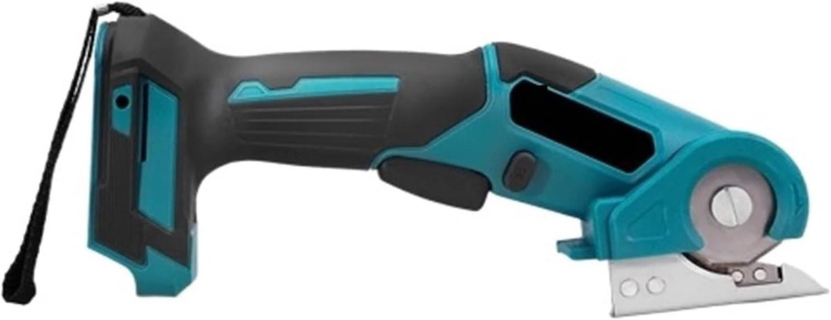 Elektrische Tapijtschaar - Leer Knipschaar - Textiel Bijsnijden - 800W Krachtig Vermogen - 1-6 mm Knipcapaciteit - Blauw Zwart