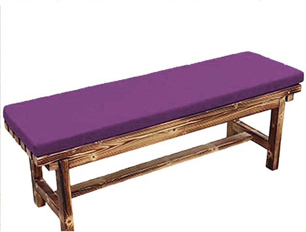 Tuinbankkussen - Bankmatras Terras - Buiten Zitten - Waterafstotend Polyester - 220 x 50 cm - Paars