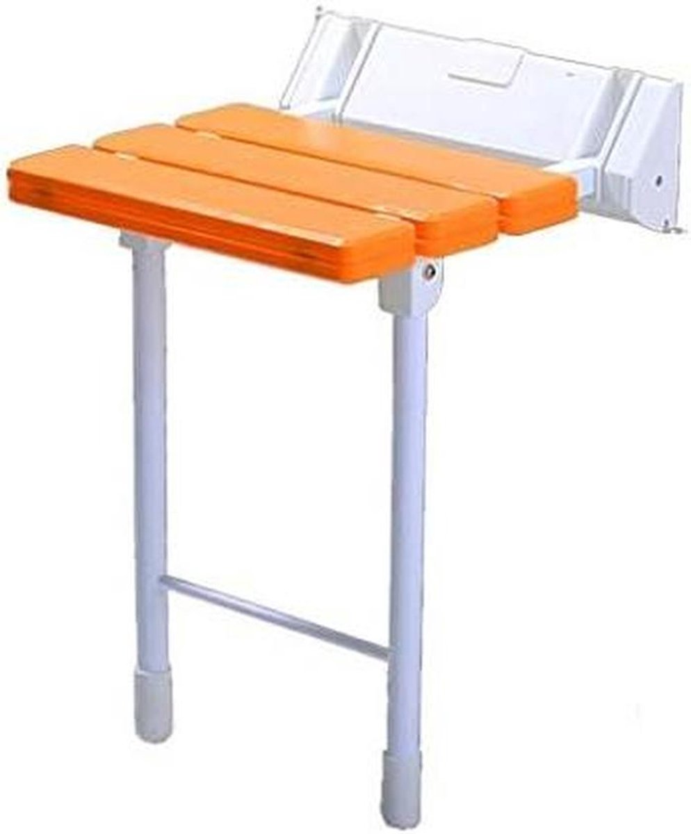 Badstoel voor ouderen, zwangere vrouwen, badkruk, gehandicapte badstoel, voor gehandicapten, douchekruk (kleur: oranje)