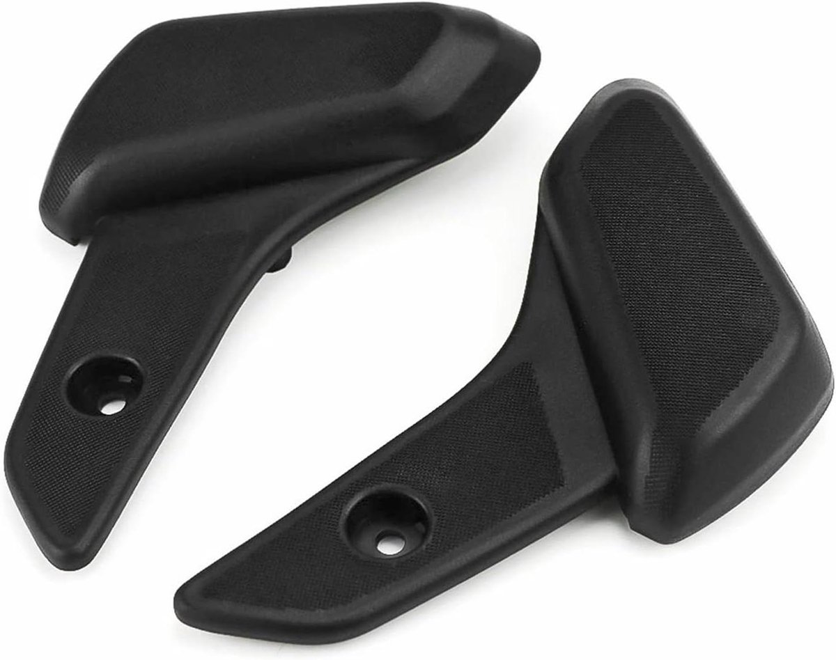 Voetsteunen Motor - Pedaalsteunen Passagier - Comfortabel Rijden - Anti-slip Grip - 15 cm Lengte - Mat Zwart