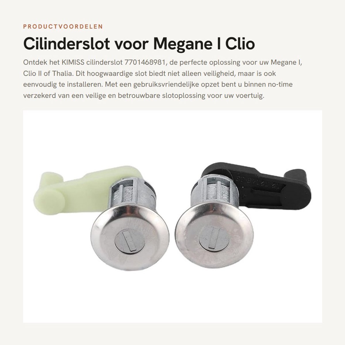 Dailygoods- Slotcilinder Eenvoudig te installeren - Cilinderslot - Deurslot - Deursloten - Deurslot met sleutel - Deurslot binnendeur