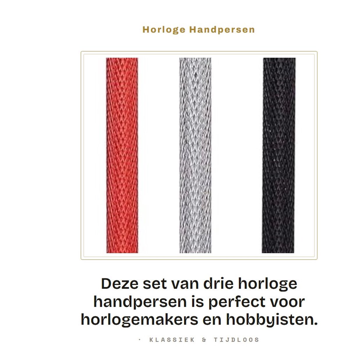 Dailygoods- Horloge Reparatie Tool - Roestvrij Staal - Handpersen Set - 3 Stuks - 5 Verschillende Maten - Duurzaam en Stevig - Horloge Toolset