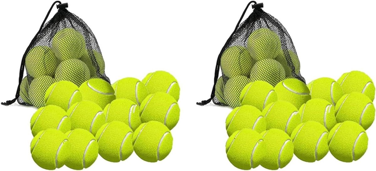 Tennis Ballen Set - Sport Ballen - Outdoor Sporten - Weerbestendig Ontwerp - 24 Stuks - Groen