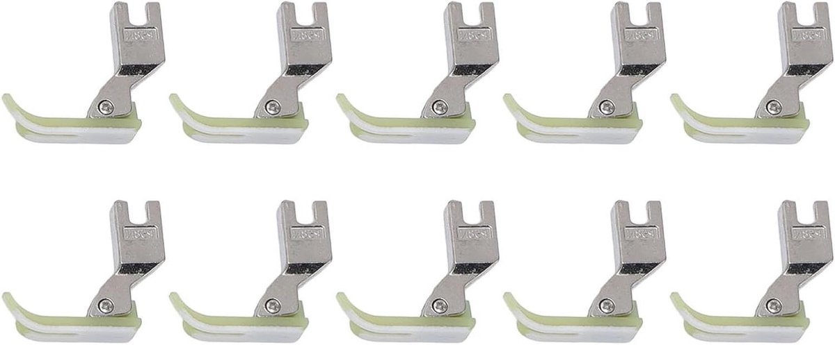 Naaivoet Set - Platte Naaivoet - Nauwkeurig Naaien - Roestvrij Staal - 03 Cm Smal - Zwart