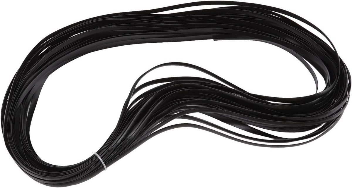 Rieten Reparatieset - Synthetisch Rotan - Meubels Herstellen - Duurzaam Kunststof - 264 Gram - Zwart