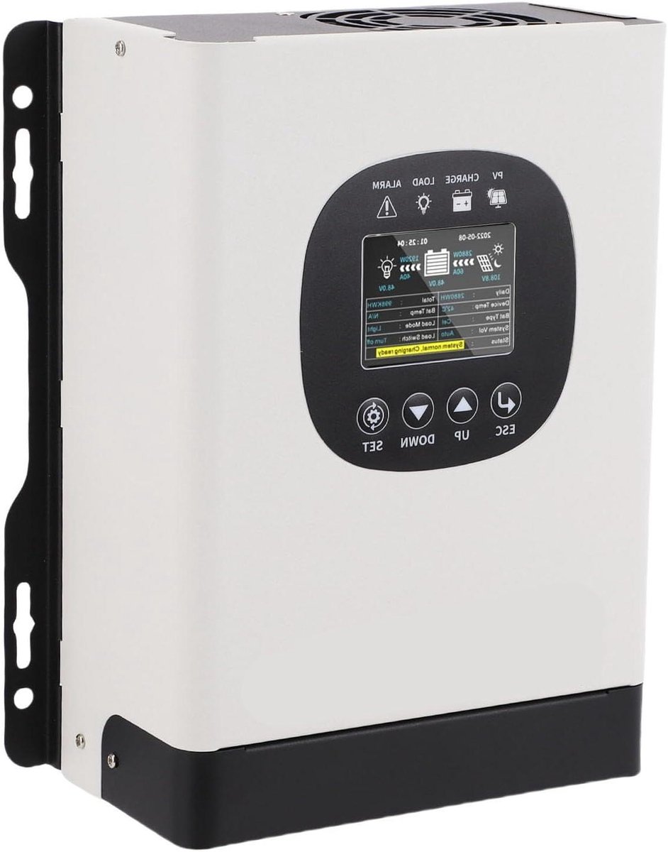 Zonnelaadregelaar - MPPT Controller - Batterij Opladen - Automatische Stroombegrenzing - 60A - null