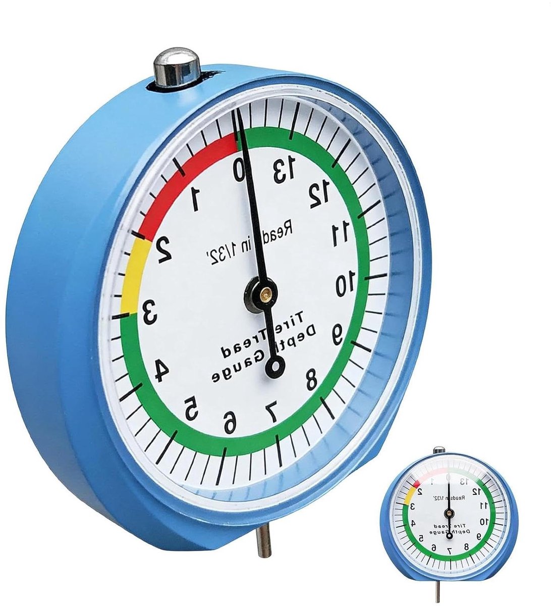 Bandenprofielmeter - Wijzer-Type Precisiemeting in Millimeters - Banddieptemeter - voor onderhoudsveiligheidsinspectie van auto, motor, vrachtwagen, bus, bestelwagen,