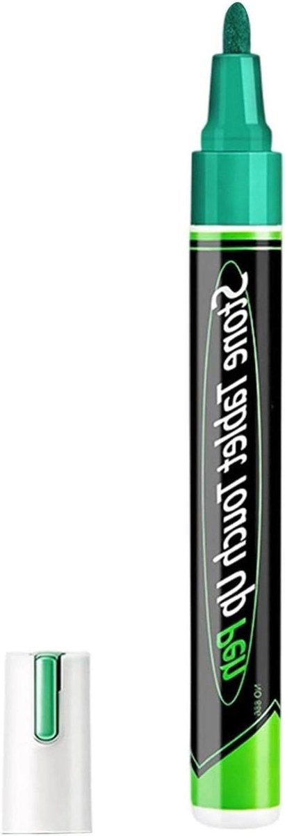 Verfpennen Hout - Restauratie Marker - Grafsteen Inscriptie - Waterdicht UV-bestendig - 14.2 cm - Groen