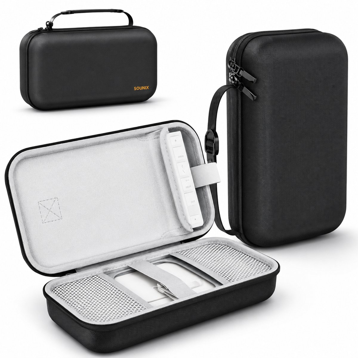 Sounix Laptoptas - Mac Mini M4 tas - Case Geschikt voor Mac Mini 2024 M4 - Zwart