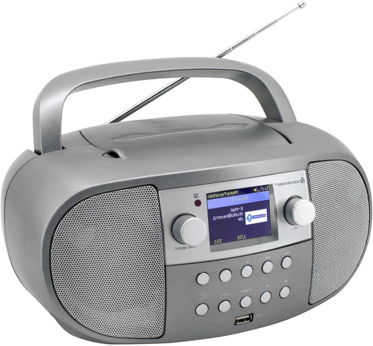 Internetradio CD - Netwerkspeler DAB+ - Muziek Streamen - Bluetooth Ontvangst - 4 Watt - Meerkleurig