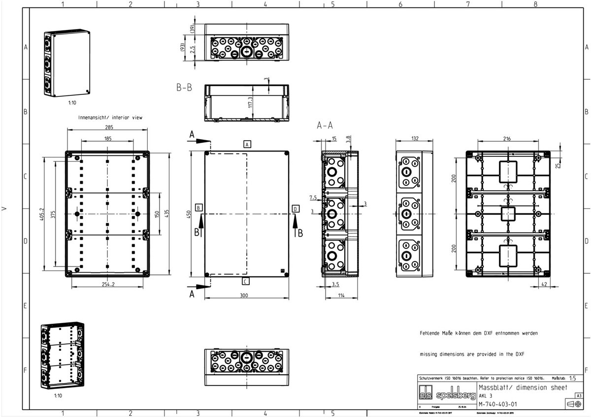 Spelsberg AKI 3-T SPE LEGE BEHUIZING