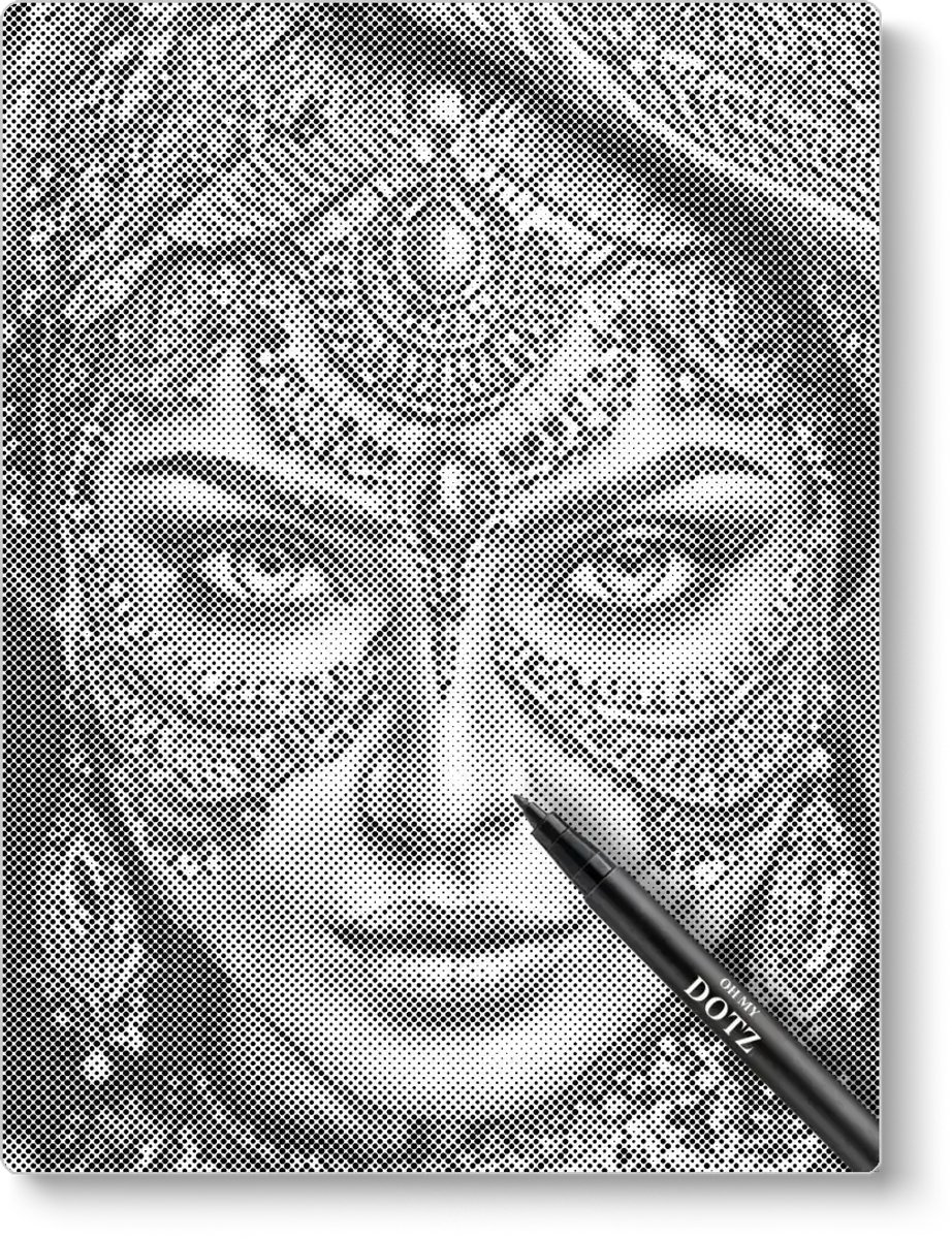 Arabische Vrouw 2 | Dot painting | 40x50cm | Dot painting | Oh My Dotz | Dots stippen | Diamond painting & Schilderen op nummer alternatief | Happy hobby