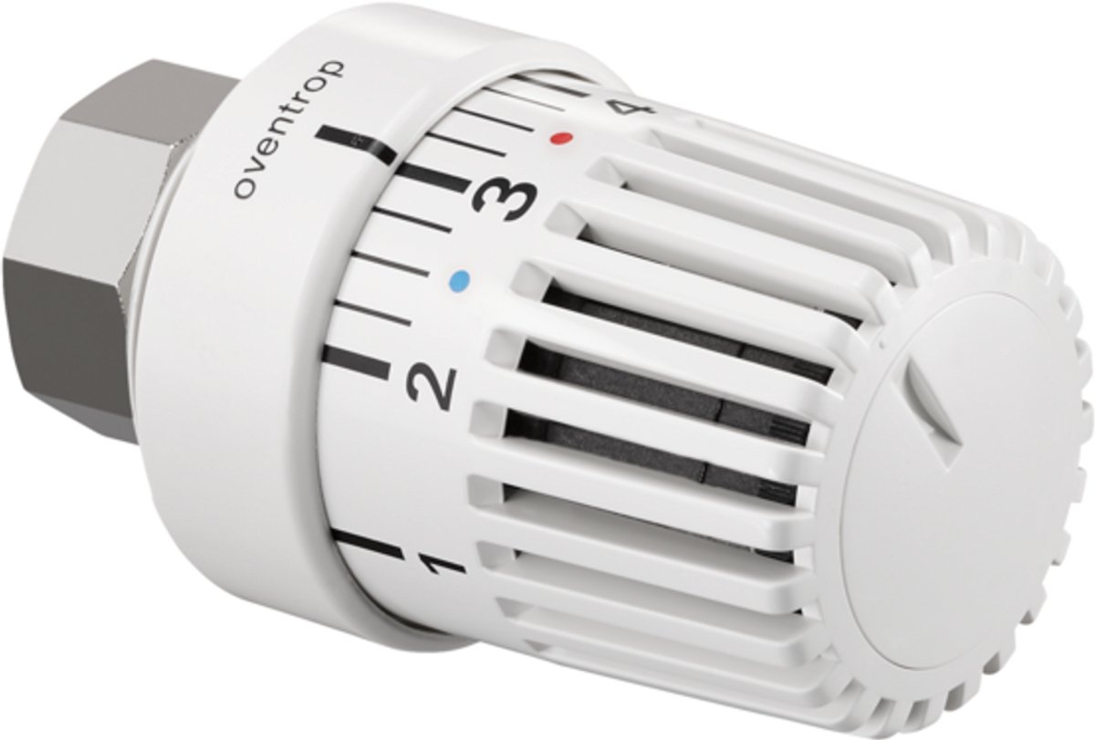 OVENTROP Speciale thermostaat Uni LK M 28 x 1,0, 7-28 C, 0 * 1-5, vloeistof-sensor, wit, passend voor Kosmia thermostaatventielen, 1613501