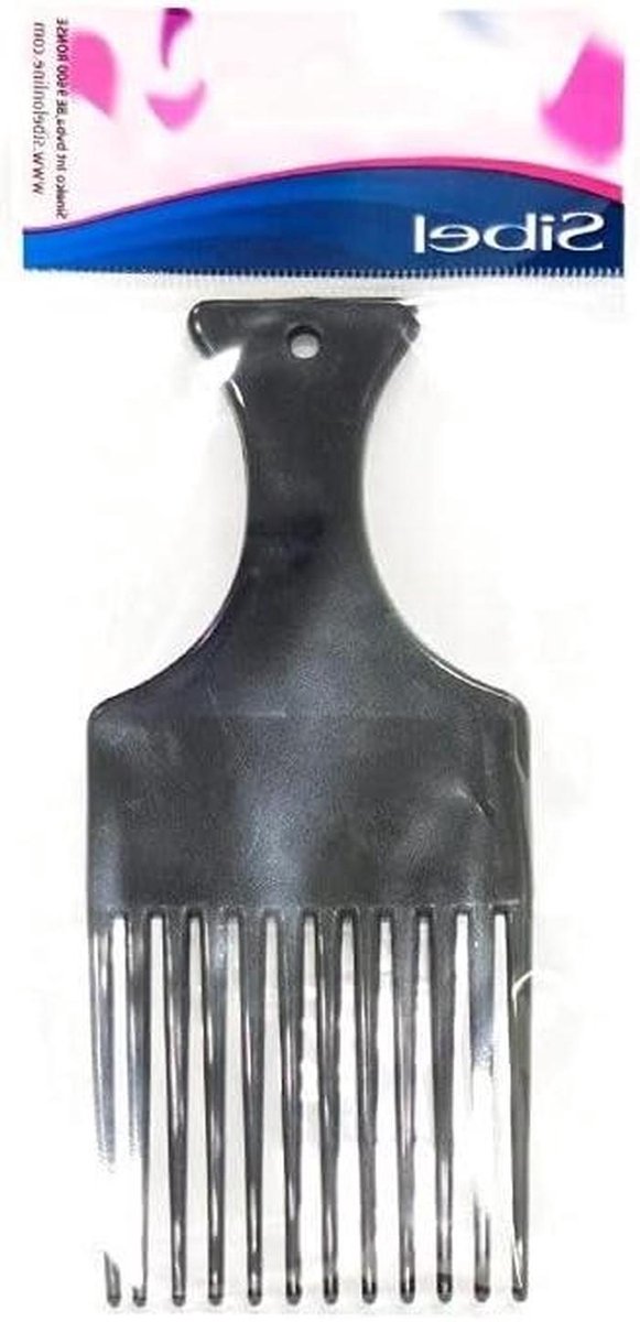 Afro Kam - Haarkam Krullen - Haar Styling - Speciaal Ontworpen - 50x50x28 cm - Zwart