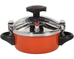 Pressure Cooker, 2L Small Pressure Cooker Stainless Steel for Pressure Foodie or Steaming, Compatible Induction Hob Gas Home Hob