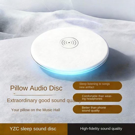 Onder Pillow Speaker - Slaap Speaker Nachtkastje - Ontspannen Slapen - Botgeleiding Technologie - 2.3 x 12.5 x 2.3 cm — afbeelding 3
