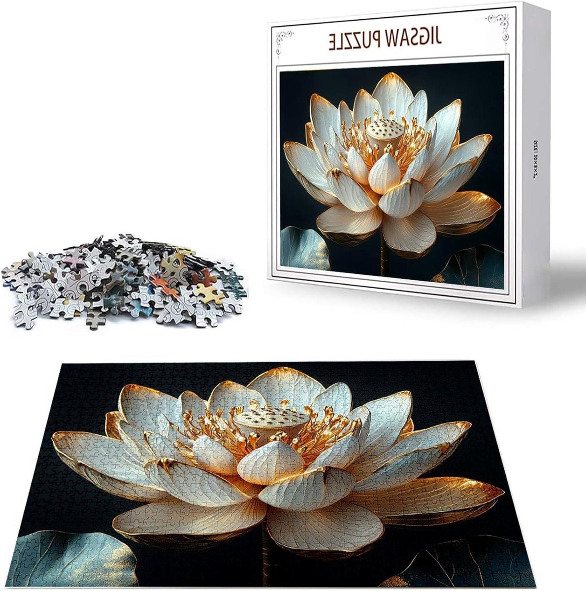 Bloemenpuzzel - Houten Puzzel - Ontspanning Thuis - Gelabelde Achterkant - 5000 Stukjes - Kleurrijk