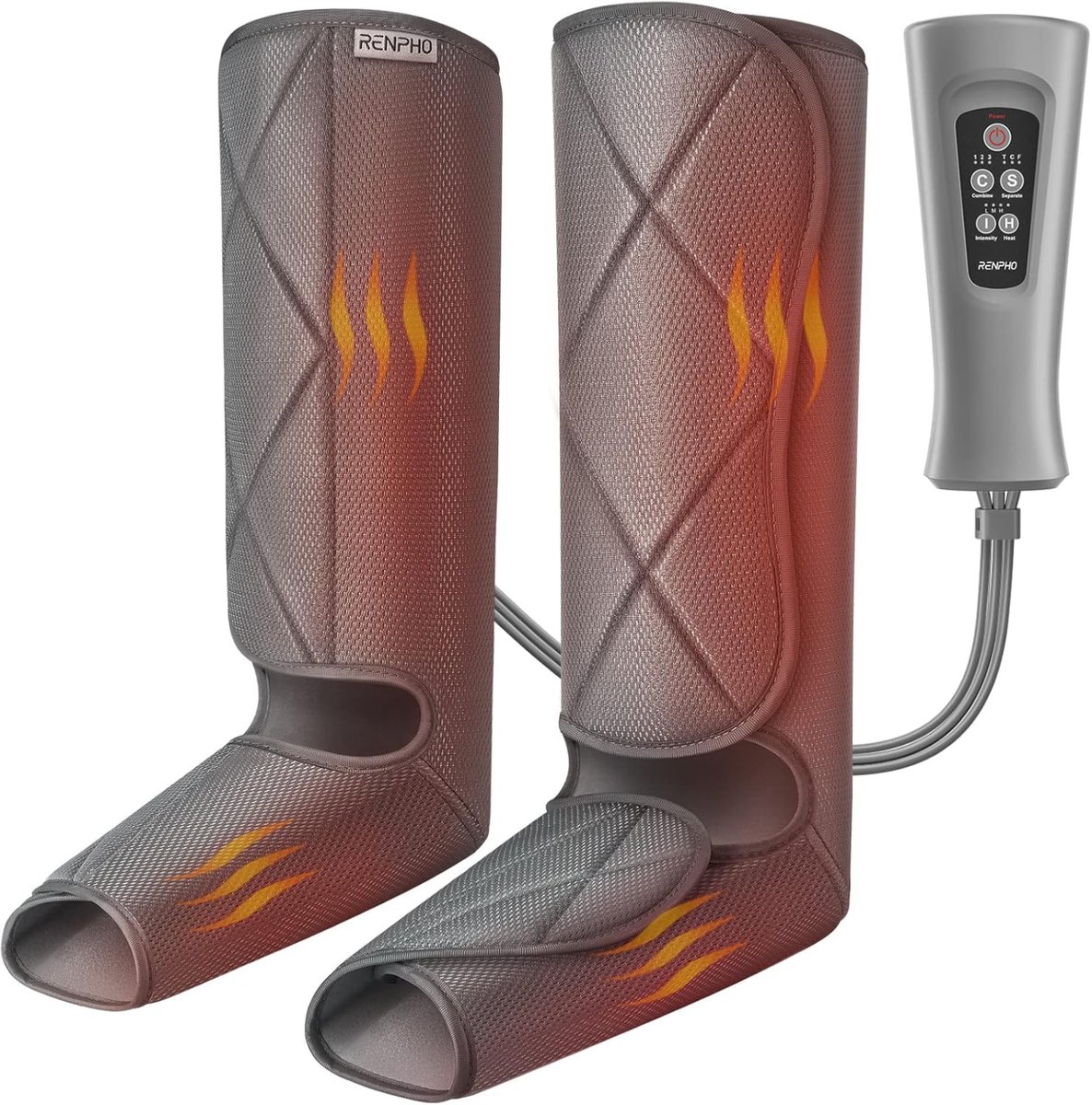 Renpho Voet- en Kuitmassager - Warmtefunctie – Voetmassage Apparaat met Luchtcompressie