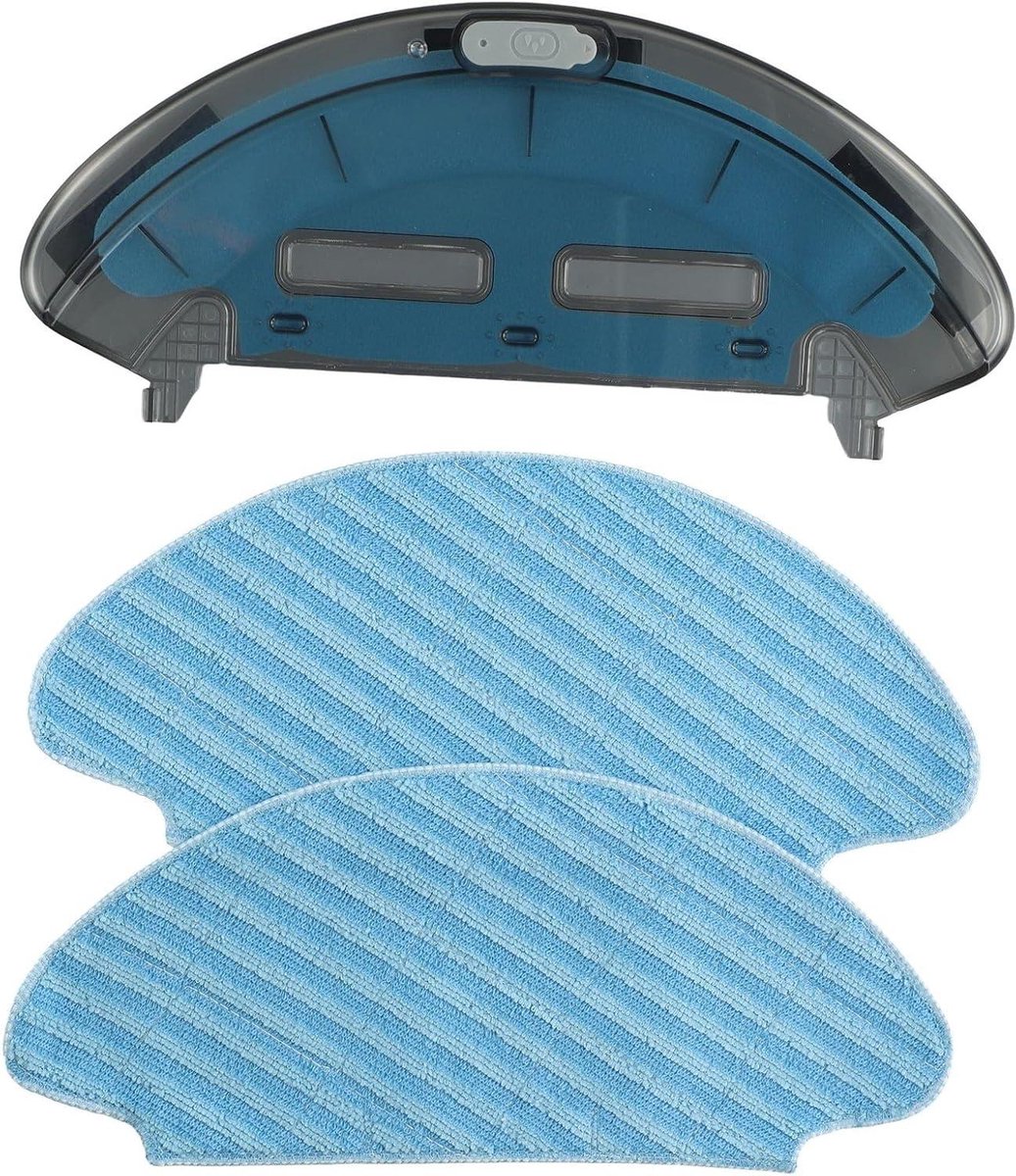 Dweil Set - Reserve Onderdelen - Robotstofzuiger Onderhoud - Grote Water Capaciteit - 30x14x3 cm - Grijs