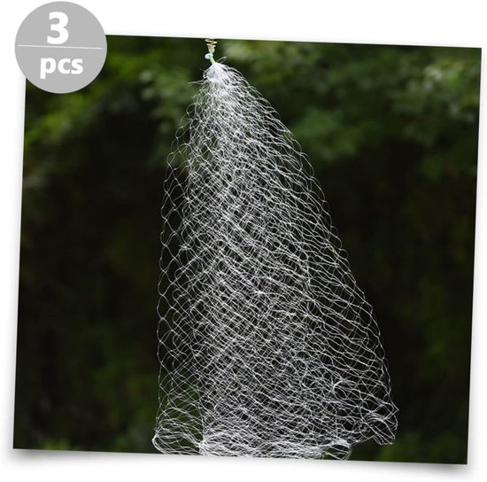 Visnet Set - Schepnet Vissen - Vissen Buiten - Duurzaam Nylon Materiaal - 3 Stuks - Foto 4 — afbeelding 5