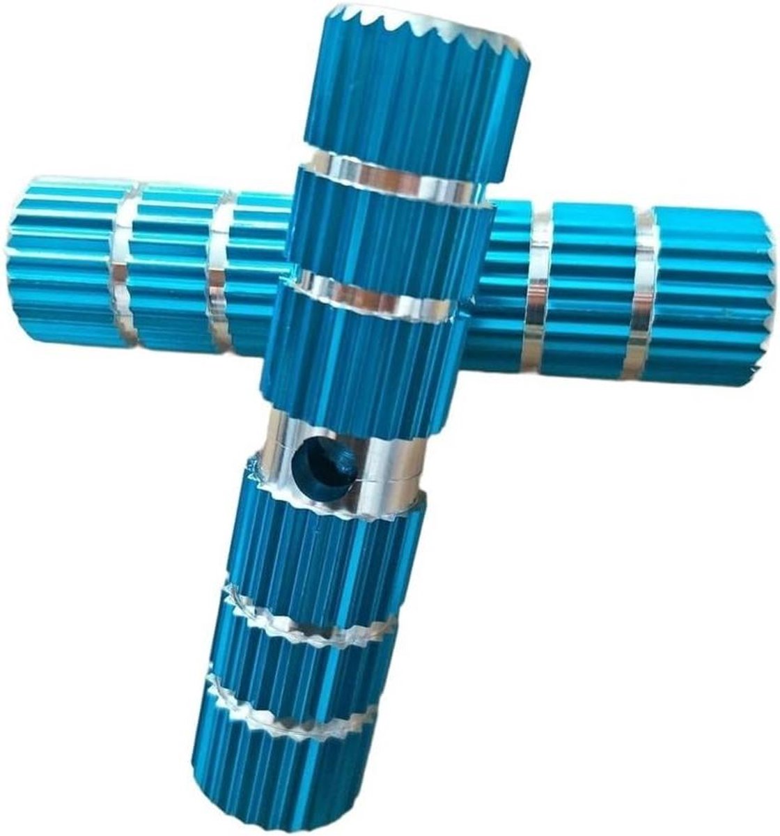 Fiets Voetsteunen - Stevige Haringen - Extra Ondersteuning - Verlengd Antislip Ontwerp - 100 mm - Blauw