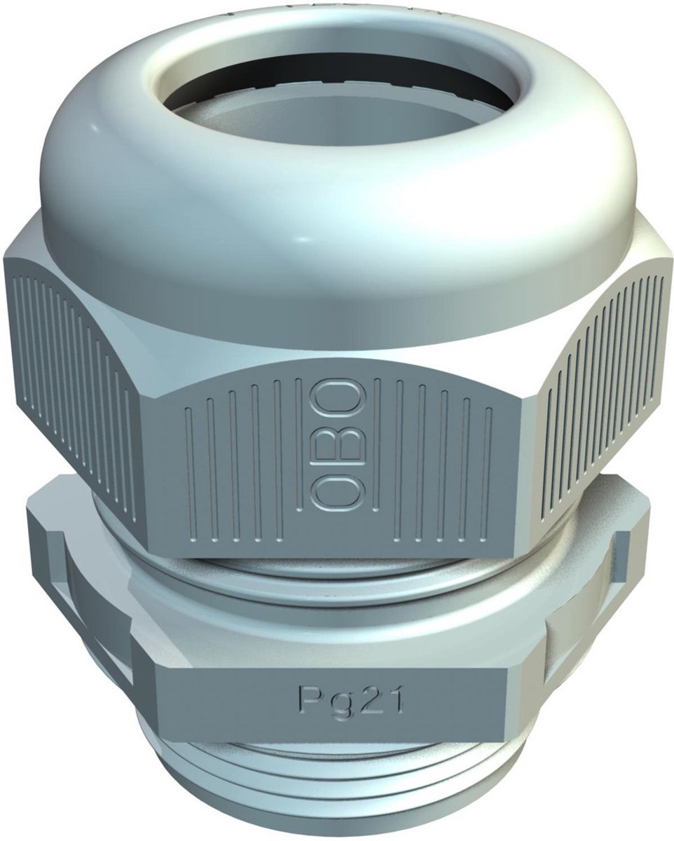 OBO wartel PG16 met trekontlasting IP68 - lichtgrijs (V-TEC PG16 LGR)