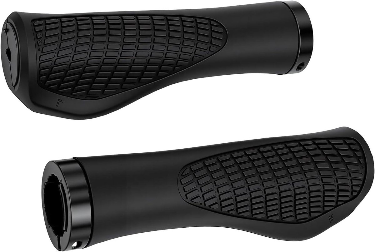 Fietsstuurgrepen Rubber - Handvatten Fiets - Comfortabel Fietsen - Schokabsorberend Ontwerp - 6 Paar - Zwart