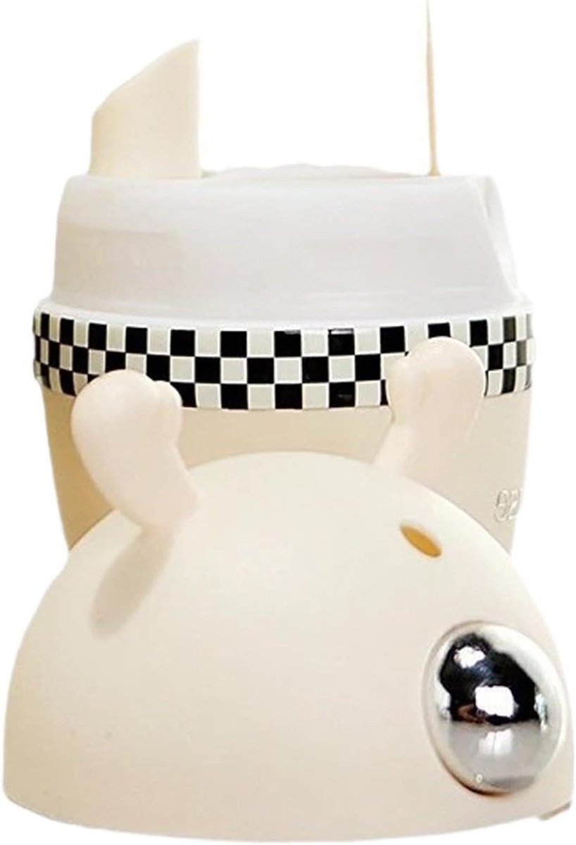 Tandenstoker Dispenser - Tandenstokerhouder Doos - Hygiënisch Tandenstoken - Automatische Drukknop - 11 x 8 cm - Zwart Wit Plaid