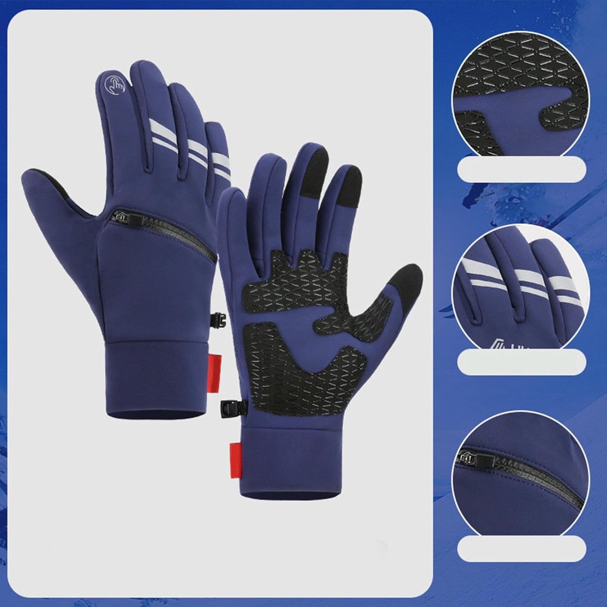 Elektrische handschoenen,Verwarmde handschoenen, USB elektrisch verwarmde thermische handschoenen, Touchscreenhandschoenen voor koud weer, waterdichte verwarmde snowboardhandschoenen voor buiten fiets — cadeau in Sport & Outdoor - foto 3